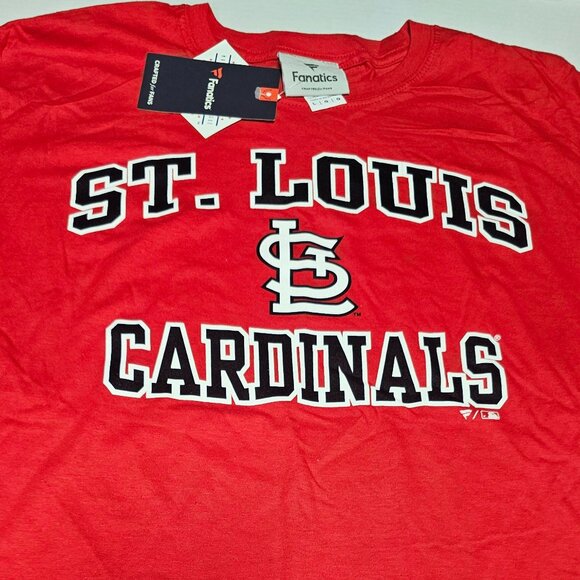 St. Louis Cardinals T-Shirt Men's Large Red Short Sleeve Fanatics New MLB - Picture 7 of 11
